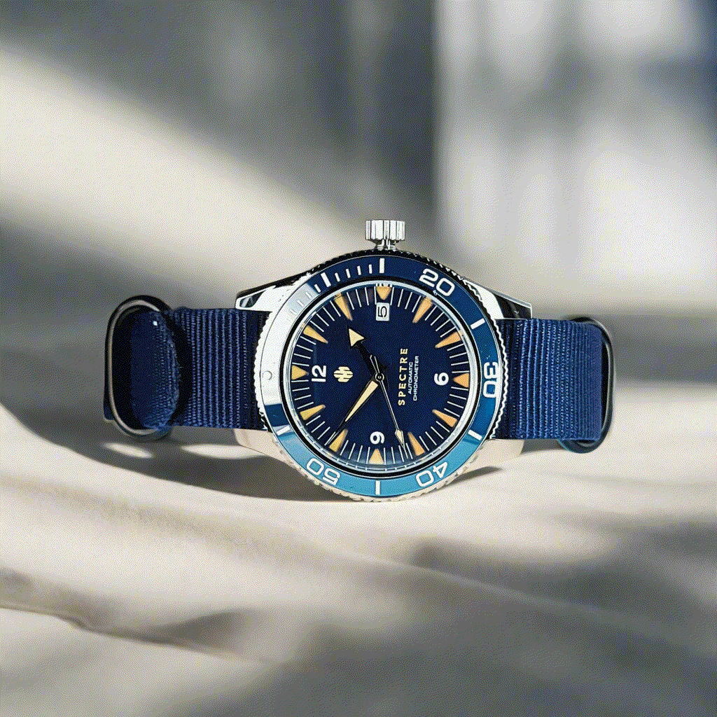 Seiko Mod Seamaster Blue Dial Diver - Modtime Creations 