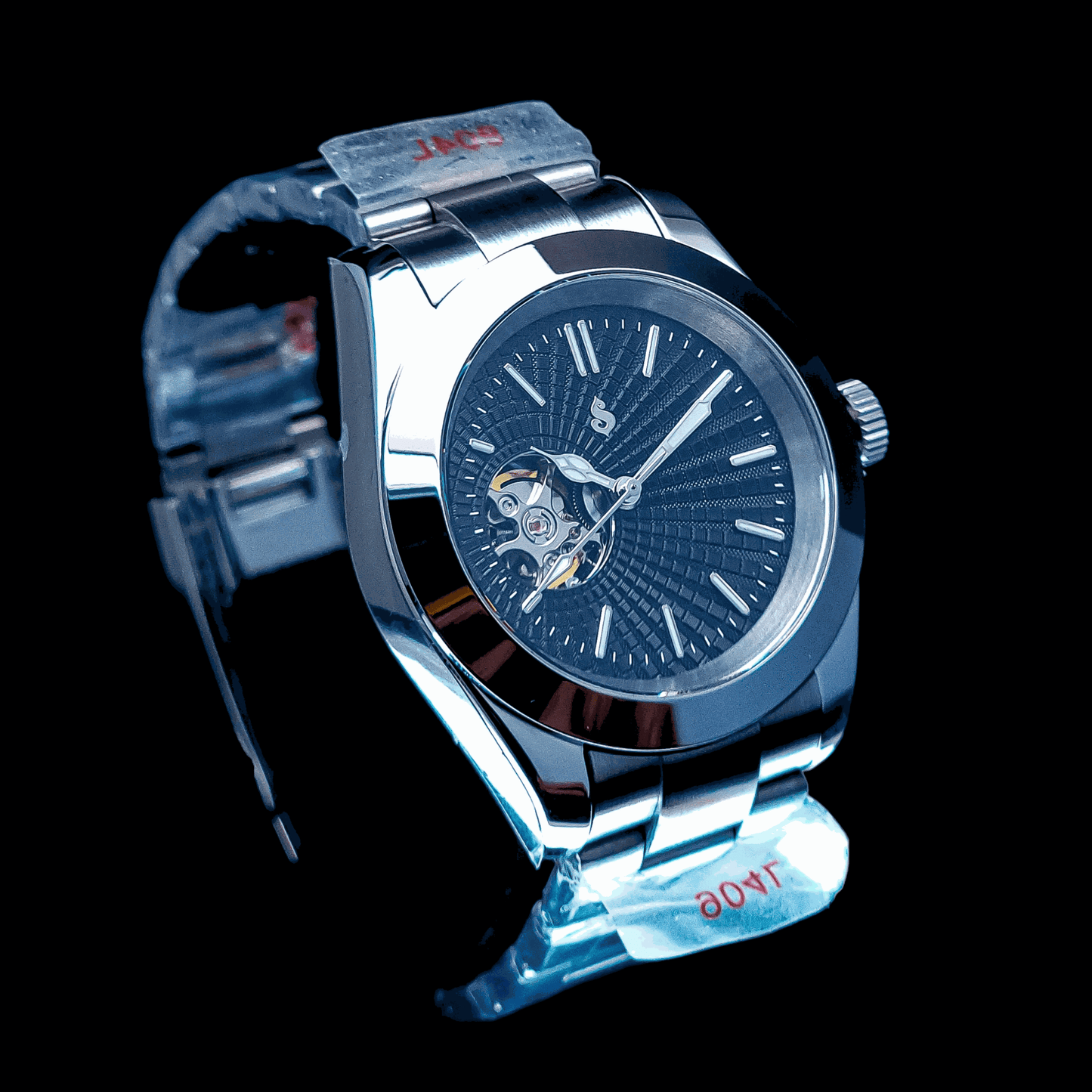 Seiko Mod DateJust Homage Black Open-Heart Dial Series