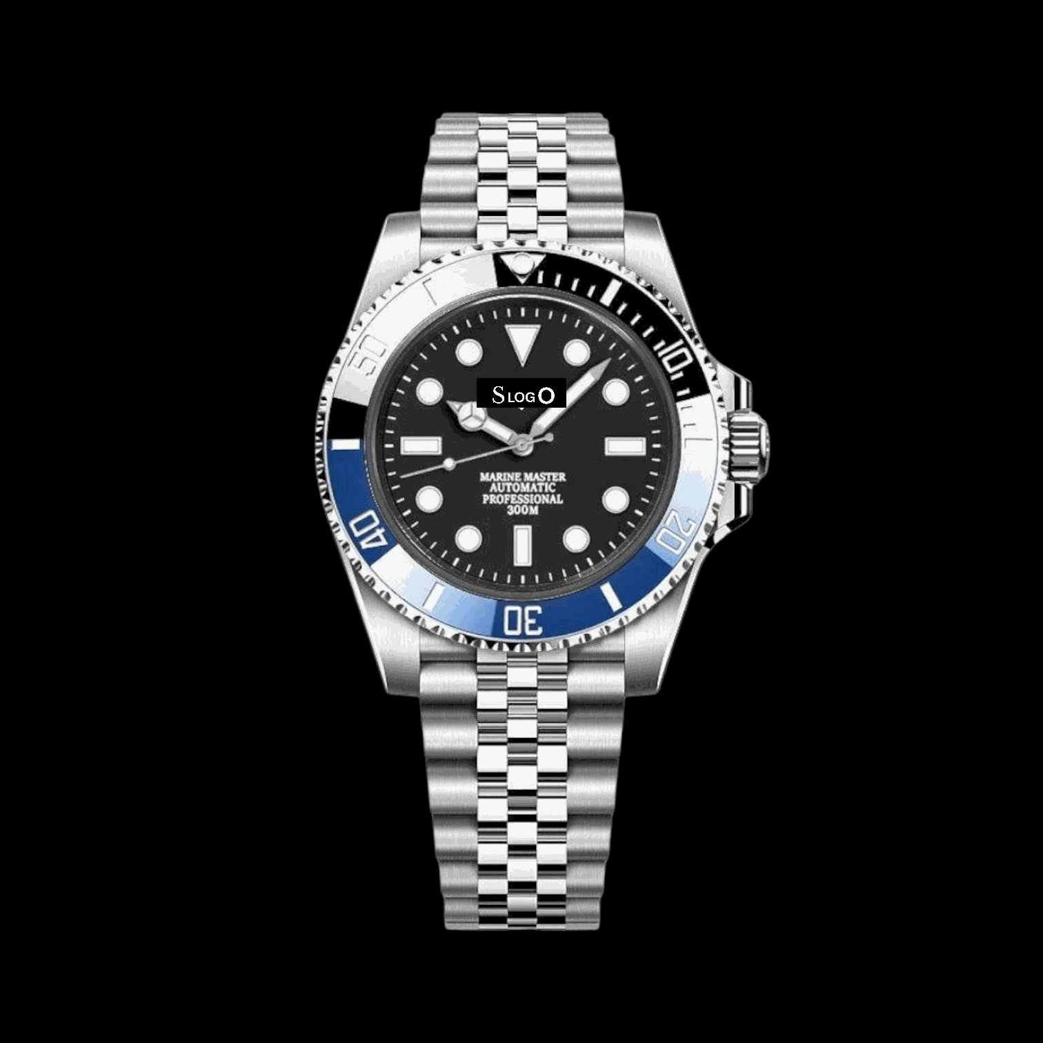 Seiko Mod Watches Submariner Diver Homage - Batman Series - No Date - Modtime Creations