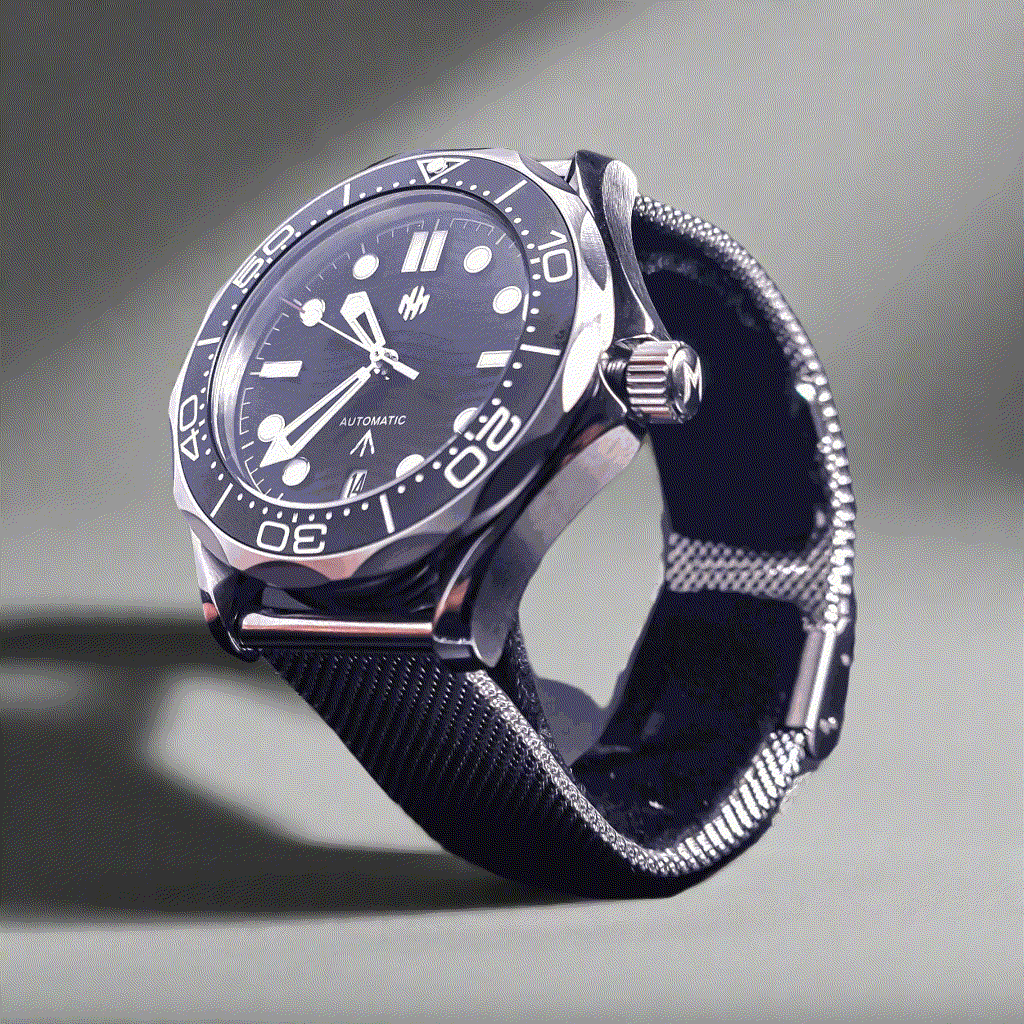 Seiko Mod Black Dial Spectre 007 SeaMaster Homage - Signature Series - MODTIME Creations