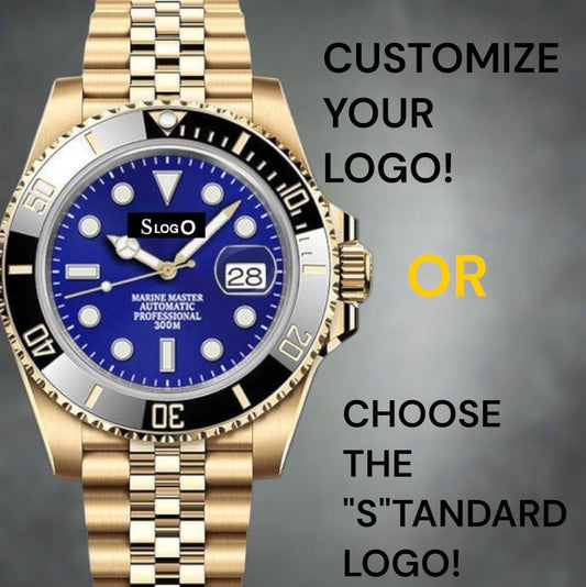 Seiko Mod Watches SubMariner Gold Diver Homage - Batman Series - No Date - Modtime Creations 