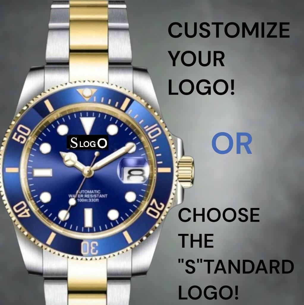 Seiko Mod Blue Gold Two - Tone Submariner Series - Modtime 