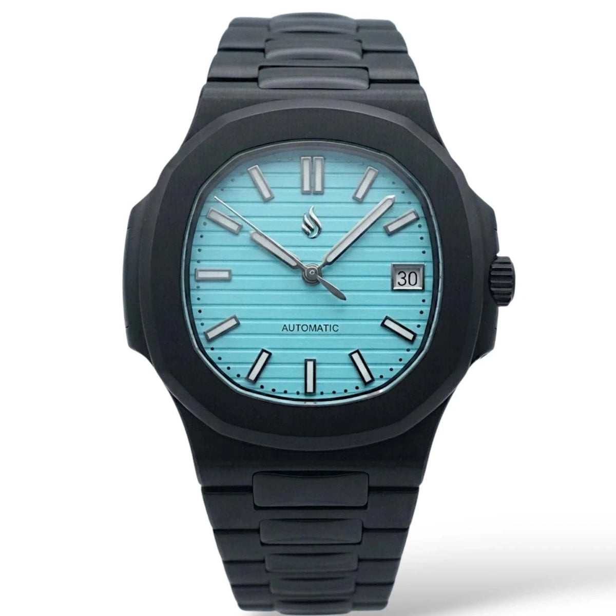 Seiko Mod Nautilus Series Stainless Steel watch with NH35 automatic movement and sapphire crystal by Modtime Creations