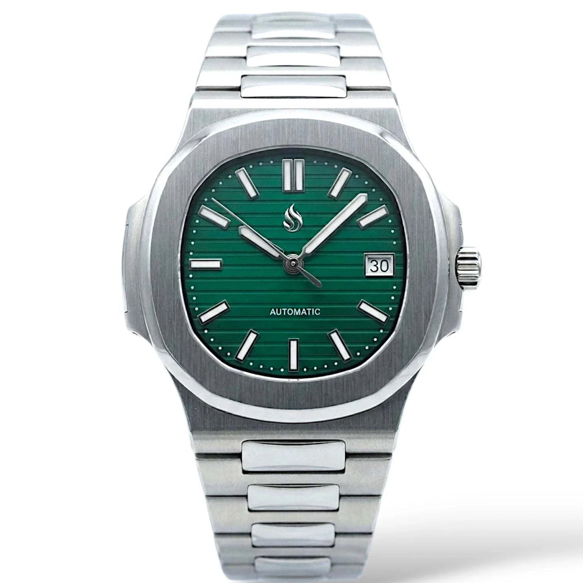 Seiko Mod Nautilus Series Stainless Steel watch with NH35 automatic movement and sapphire crystal by Modtime Creations