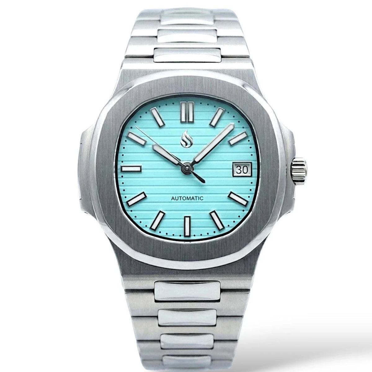 Seiko Mod Nautilus Series Stainless Steel watch with NH35 automatic movement and sapphire crystal by Modtime Creations