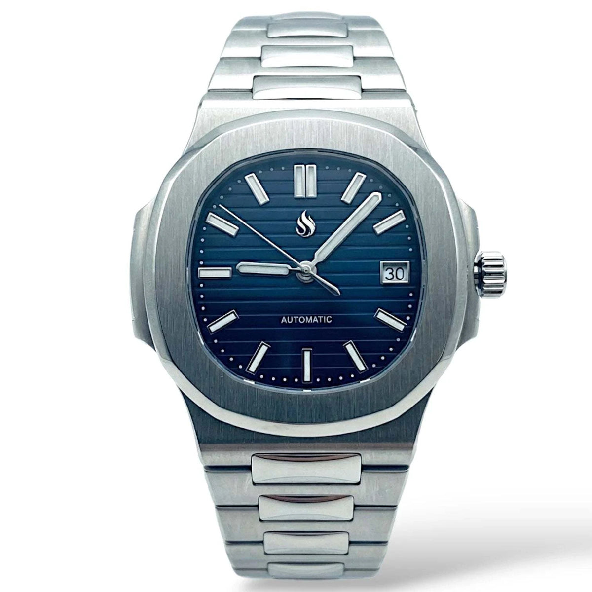 Seiko Mod Nautilus Series Stainless Steel watch with NH35 automatic movement and sapphire crystal by Modtime Creations