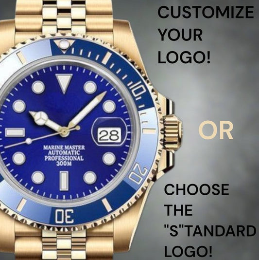 Seiko Mod watches Submariner aka Seikomariner  Blue Dial " Goldie Smurf " Series - Modtime 