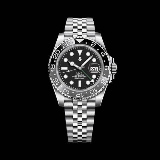 S Mod Custom GMT " B Wayne " Grey Black Series - MODTIME
