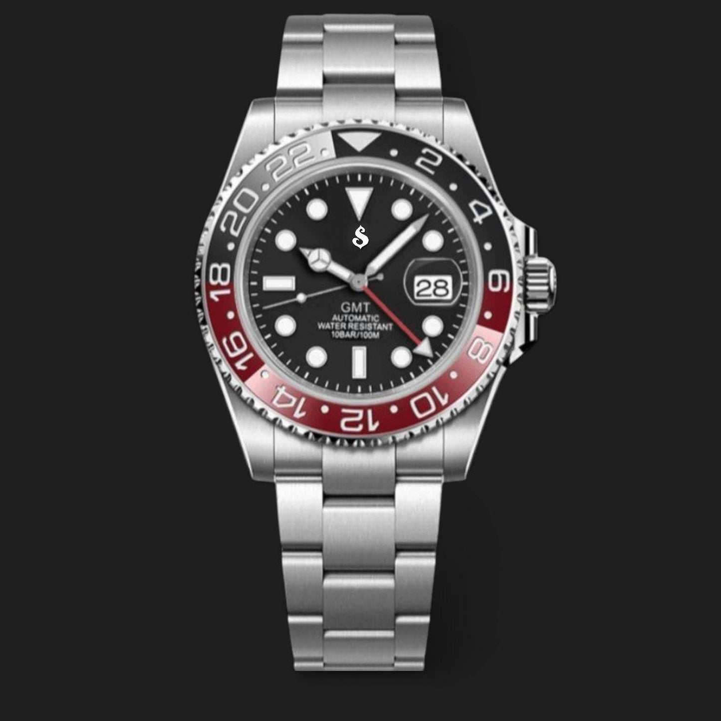 Seiko Mod GMT Master Red Black Coke Series - Modtime Creations