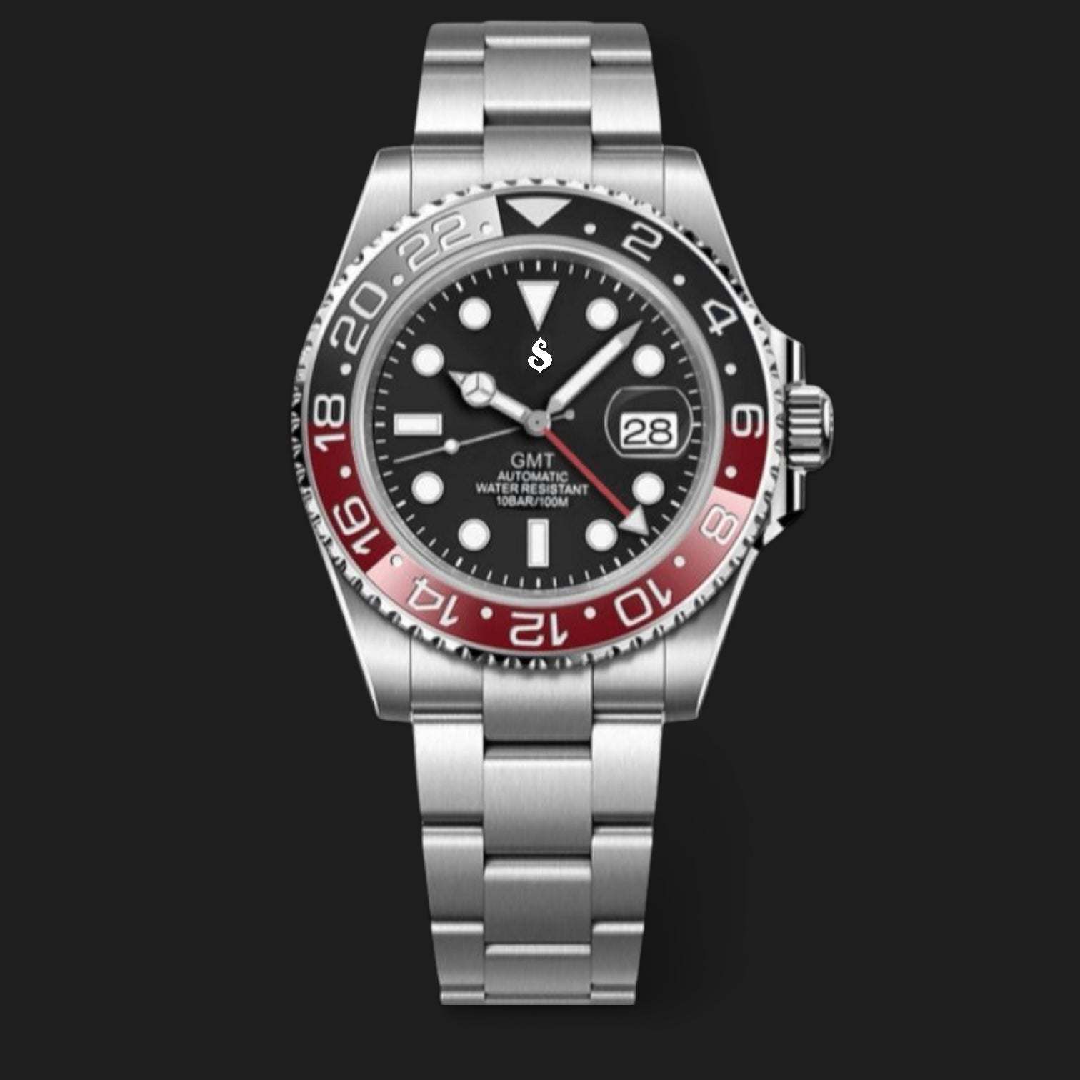 Seiko Mod GMT Master Red Black Coke Series - Modtime Creations