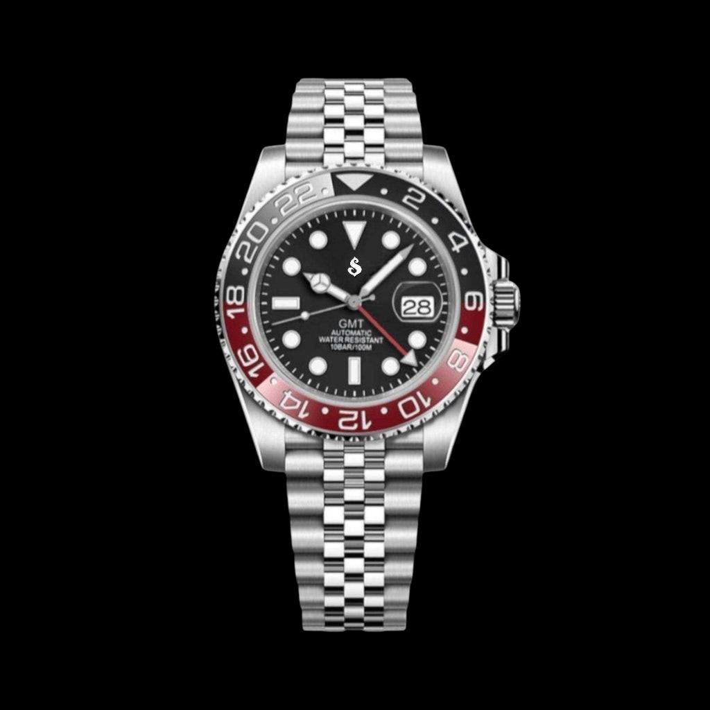 Seiko Mod GMT Master Red Black Coke Series - Modtime Creations