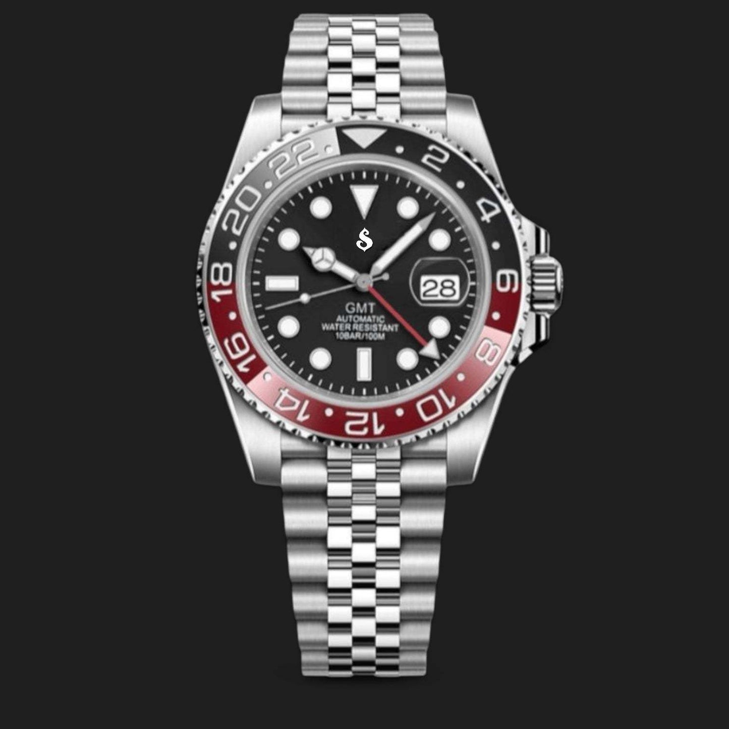 Seiko Mod GMT Master Red Black Coke Series - Modtime Creations
