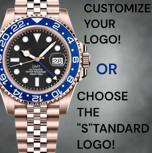 Seiko Mod Watches Rose Gold Blue GMT Master - Modtime Creations 