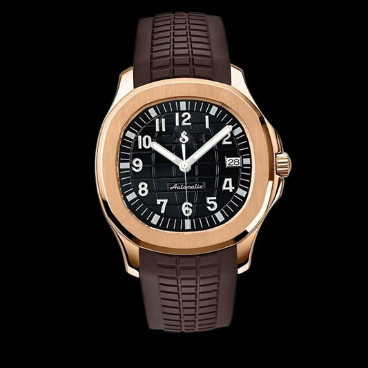 S Mod Custom SeikNaut Series Black Dial - Modtime - MODTIME