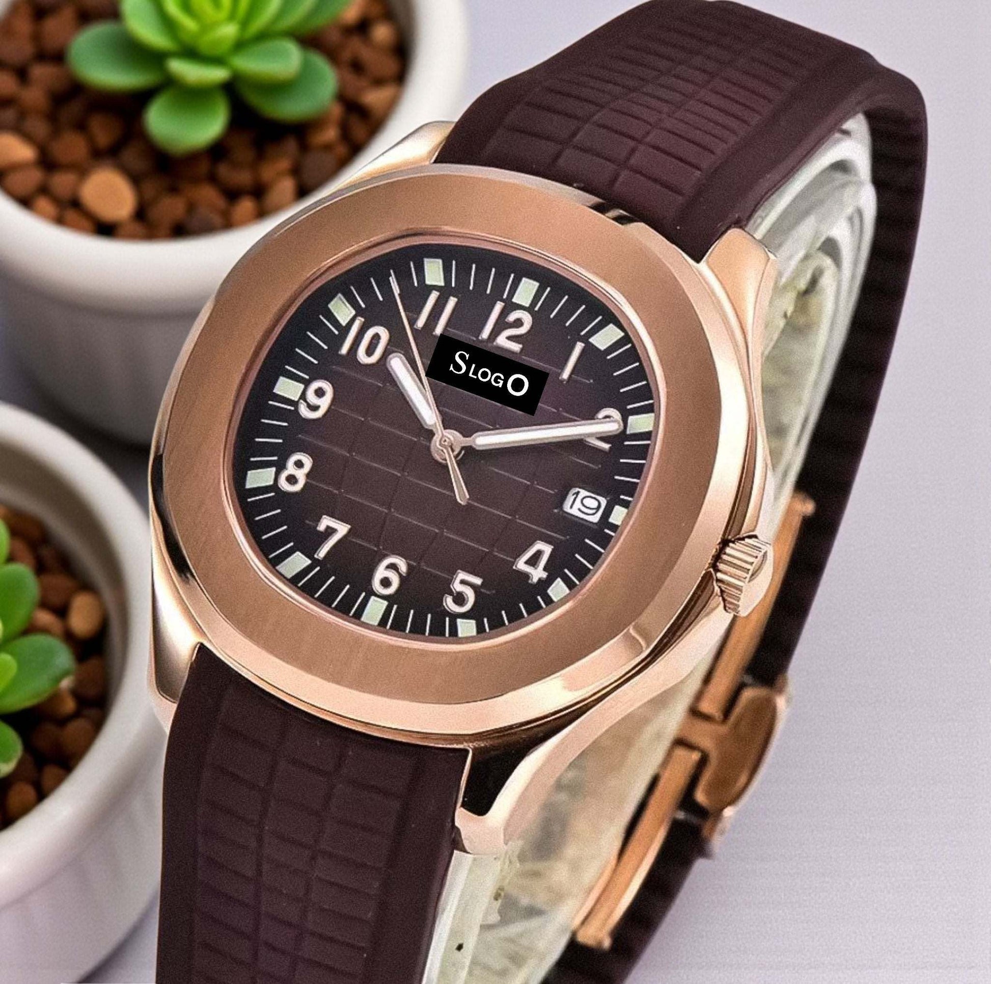 Seiko Mod Custom Aquanaut Series Brown Dial - Modtime 