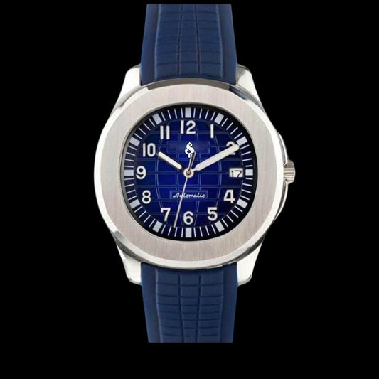 Seiko Mod Watch Nautilus aka SeikoNaut Series Dark Blue - Modtime 