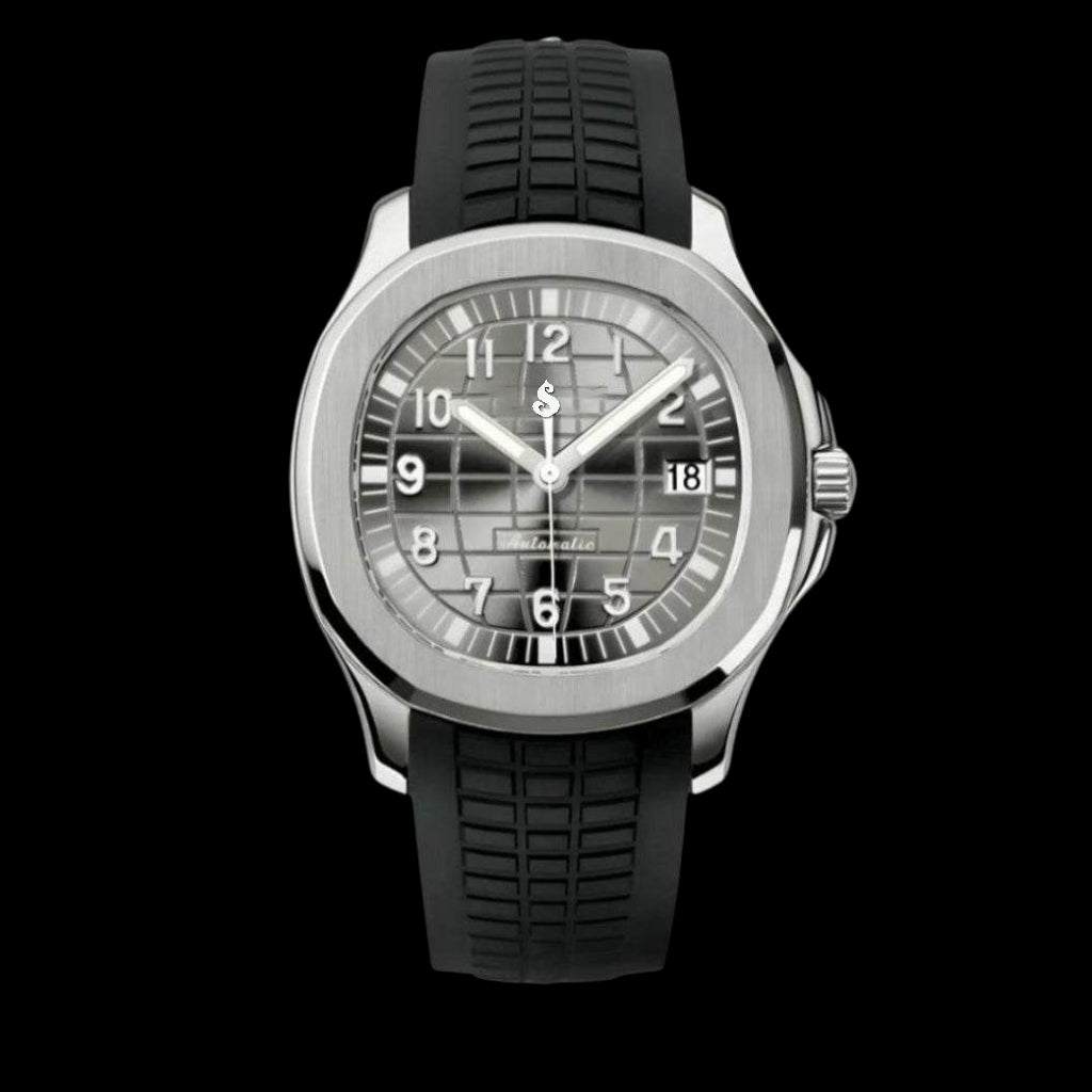 Seiko Mod Watch Aquanaut aka SeikoNaut Series Grey Dial - Modtime Creations
