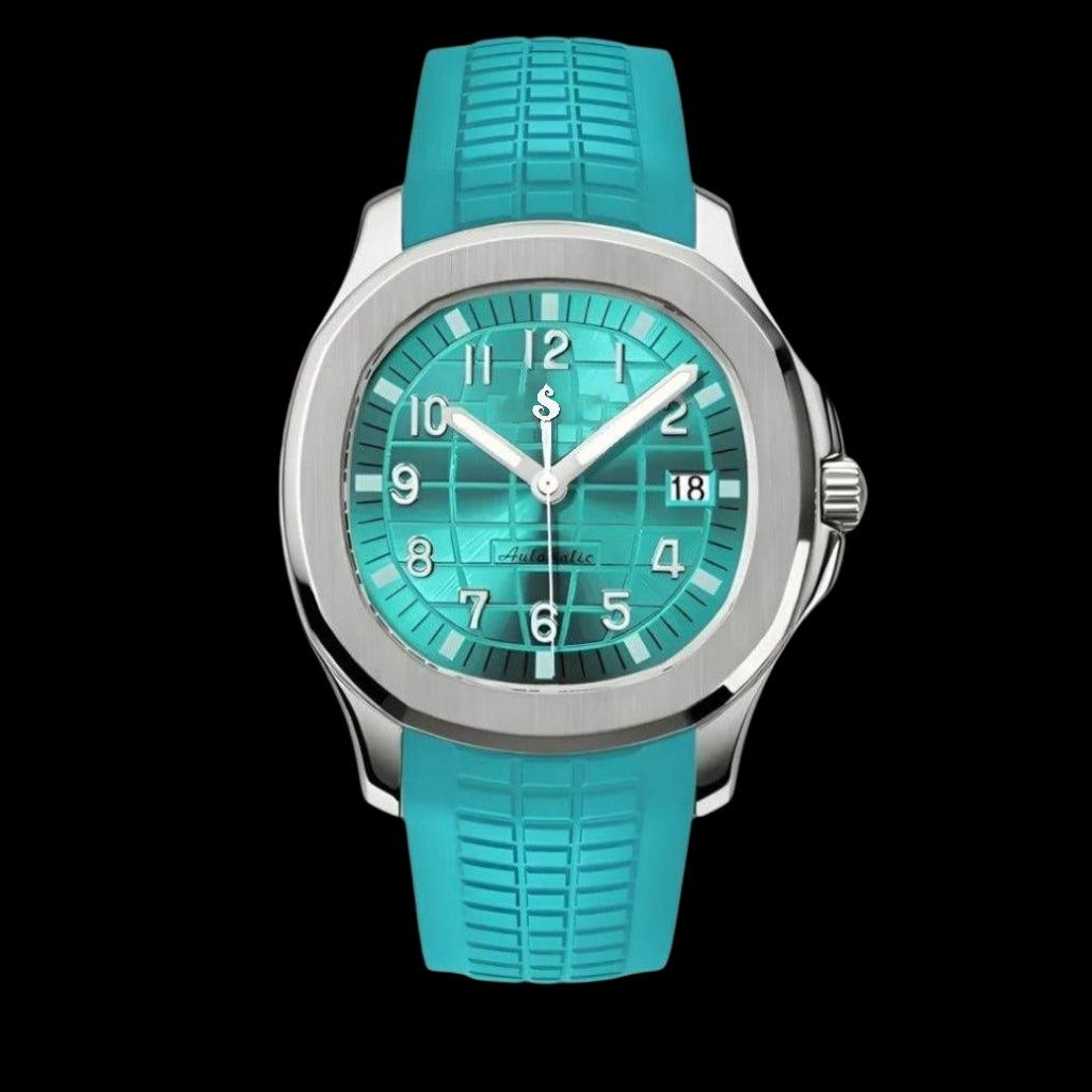 Seiko Mod watches Aquanaut aka SeikoNaut Series Tiffany Blue - Modtime Creations