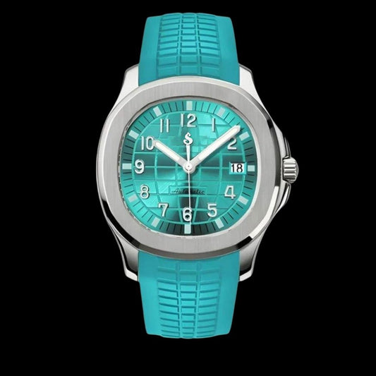 Seiko Mod watches Aquanaut aka SeikoNaut Series Tiffany Blue - Modtime Creations