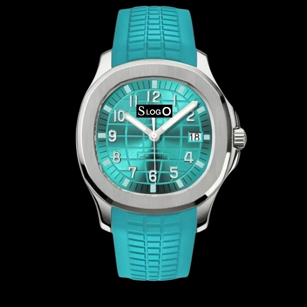 Seiko Mod watches Aquanaut aka SeikoNaut Series Tiffany Blue - Modtime Creations