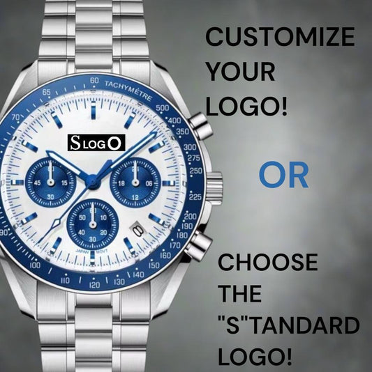Seiko Mod Custom Speedmaster White Blue Dial - Modtime 