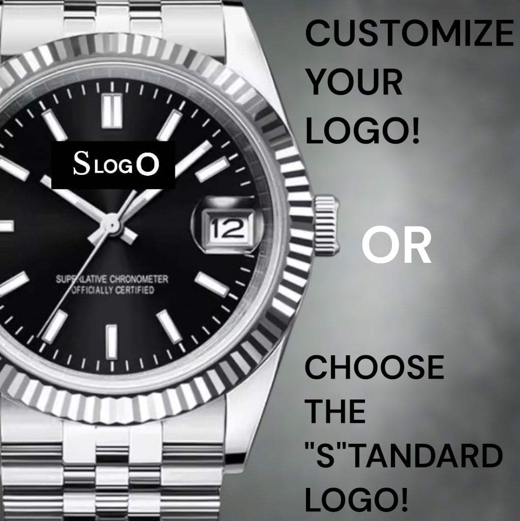 Seiko Mod Watch DateJust Black Dial - Timeless - Modtime Creations