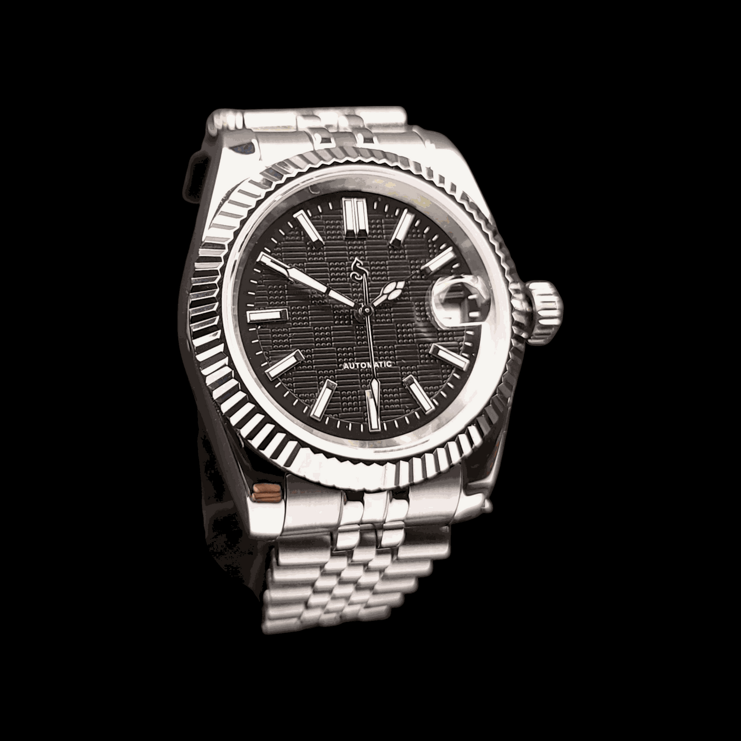 S Mod Date Window DJ Vintage Checkered Black Dial - Timeless - MODTIME