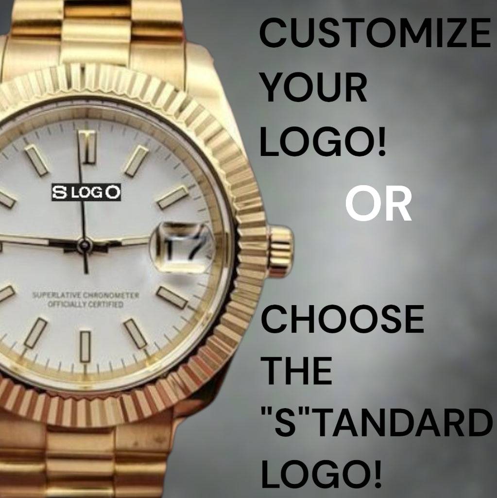 Seiko Mod Datejust aka SeikoJus Gold White Dial - Modtime Creations 