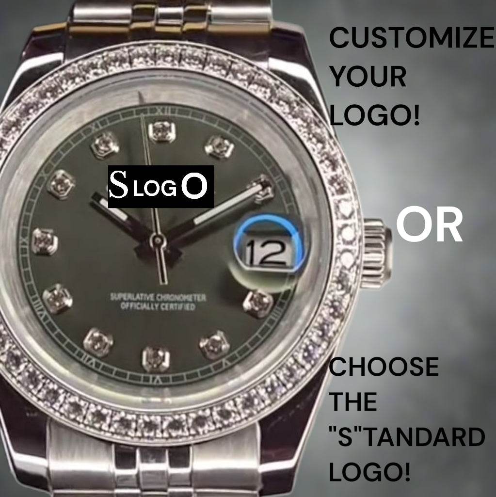 Seiko Mod DateJust Green Dial Diamond Bezel - Modtime Creations