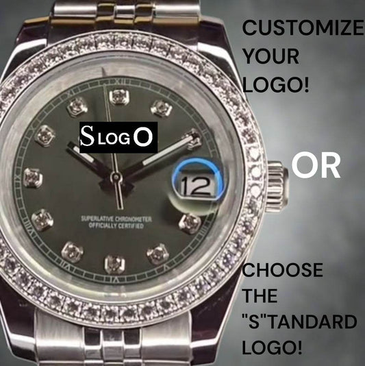 Seiko Mod DateJust Green Dial Diamond Bezel - Modtime Creations