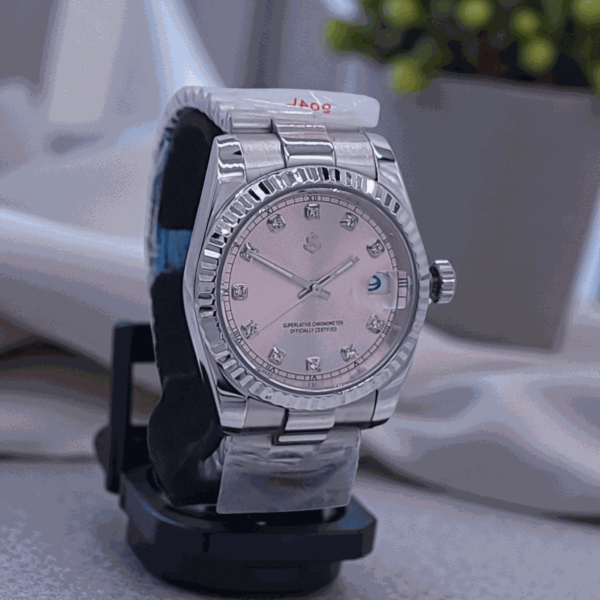 Seiko Mod Date Window Pink Gem Dial - Modtime - MODTIME