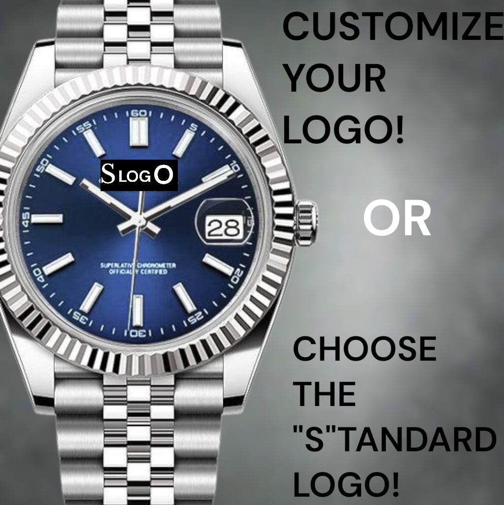 Seiko Mod Watches DateJust aka SeikoJust Silver Blue Dial - Modtime 