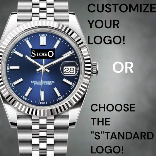 Seiko Mod Watches DateJust aka SeikoJust Silver Blue Dial - Modtime 