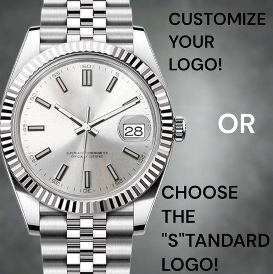 Seiko Datejust Mod aka SeikoJust Silver White Dial - Timeless Elegance - MODTIME