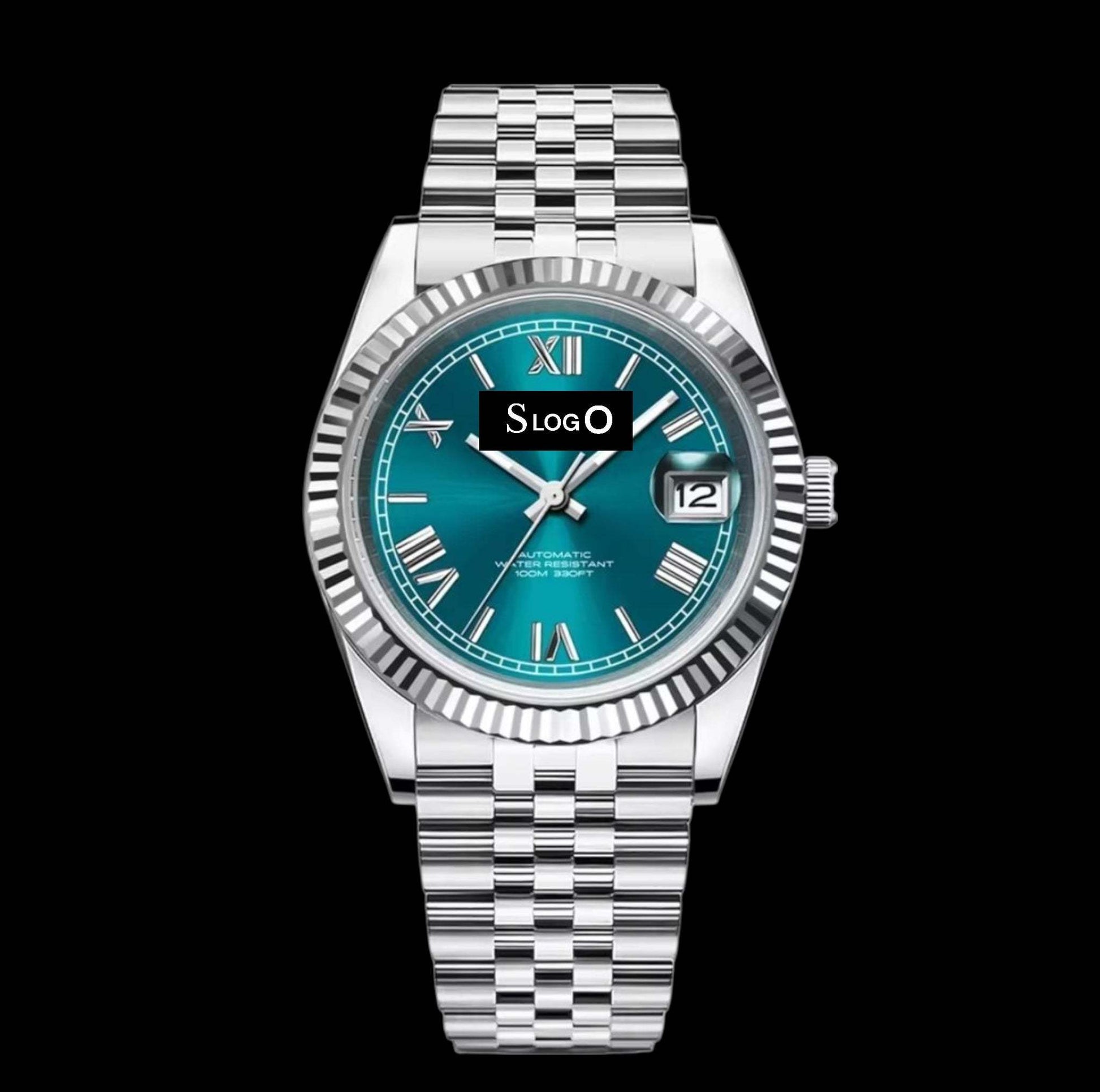 Seiko Mod Datejust Tiffany Blue Roman Numeral Dial - Modtime