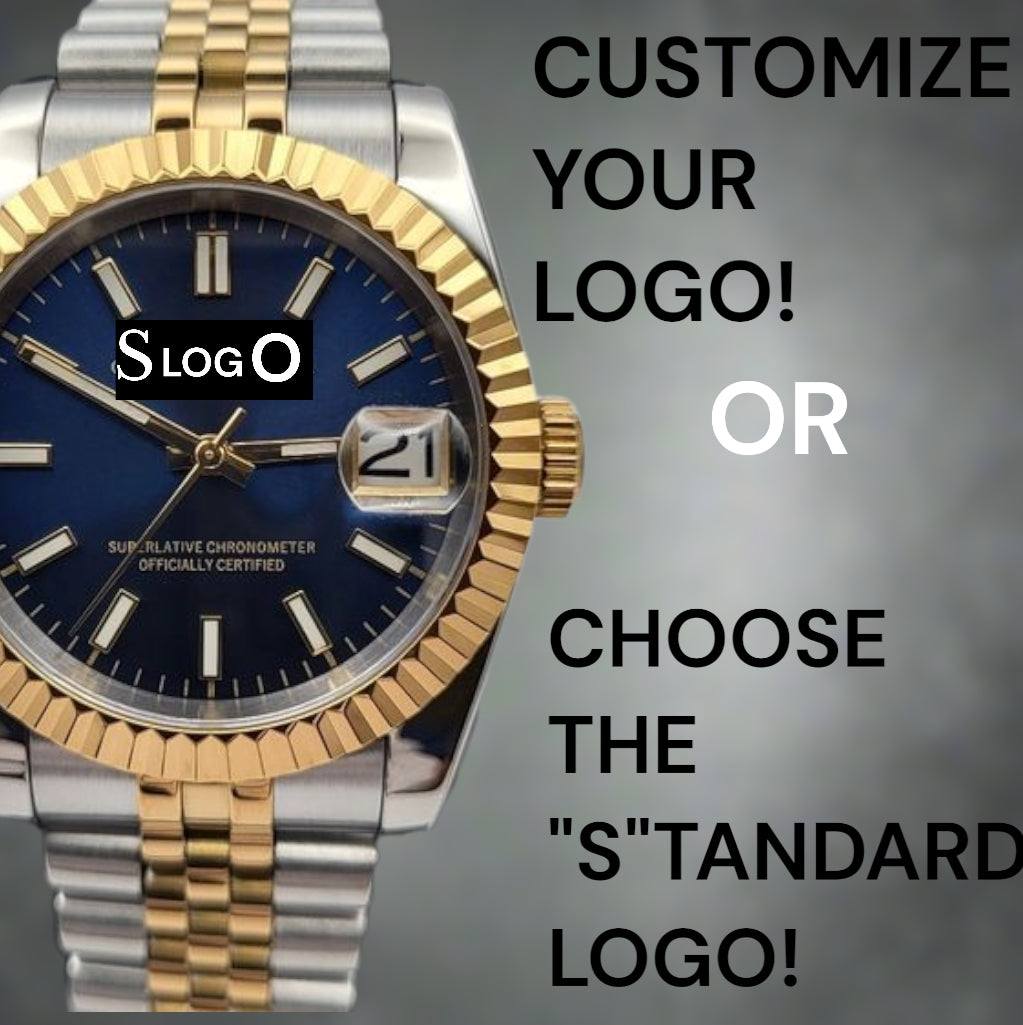 Seiko Mod Datejust  Two Tone Blue Dial - Timeless Design