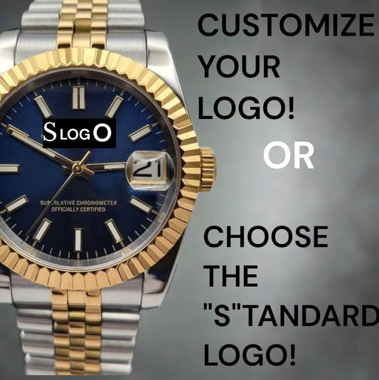 Seiko Mod Datejust  Two Tone Blue Dial - Timeless Design