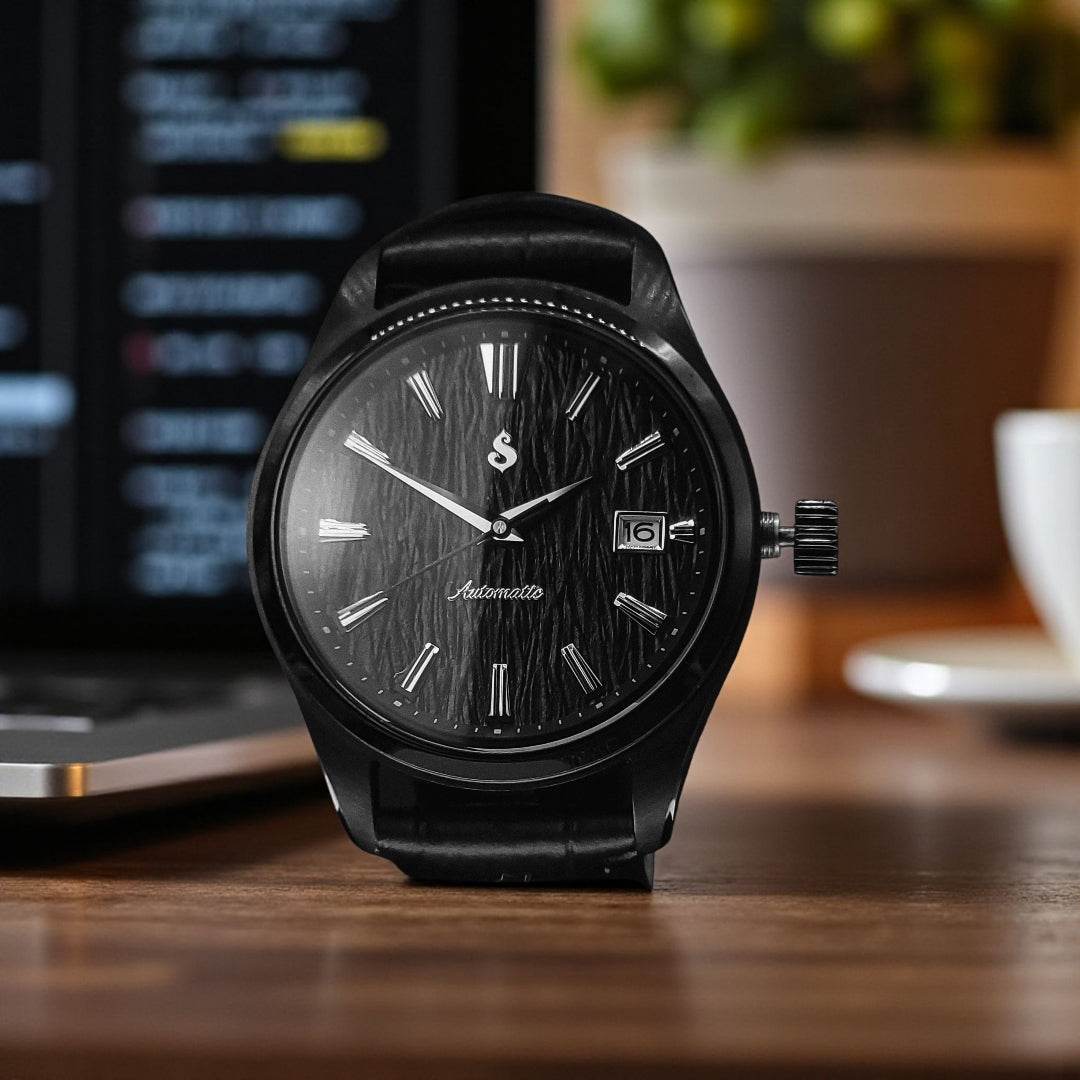 Modded Grand Seiko Midnight Black Dial: Classic Modtime Creations