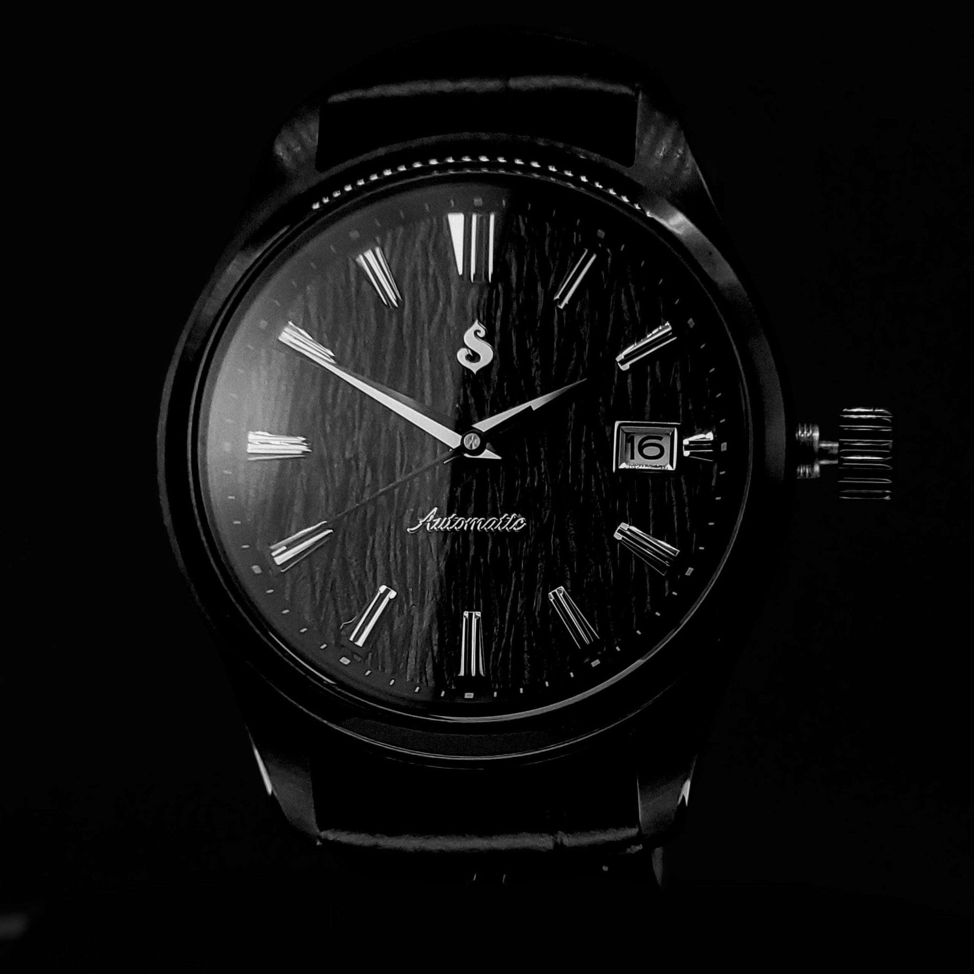 Modded Grand Seiko Midnight Black Dial: Classic Modtime Creations