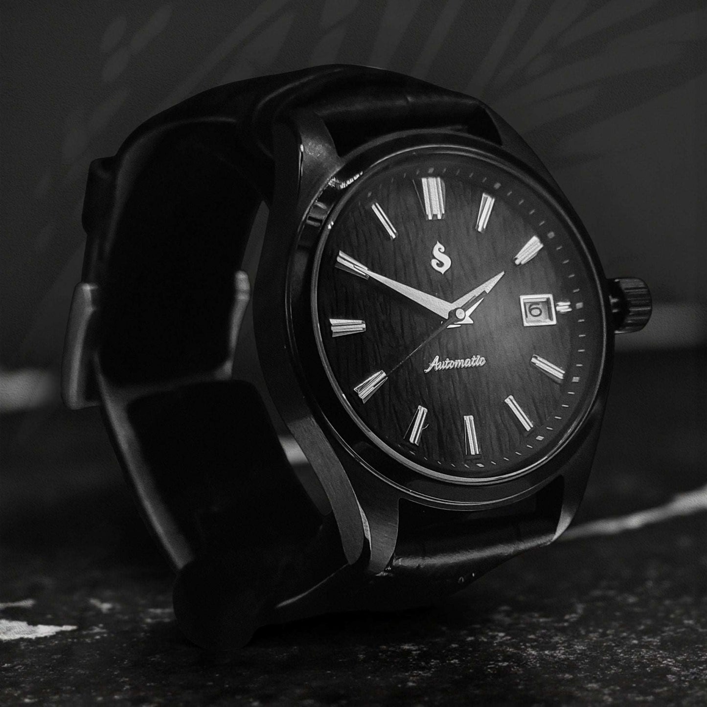 Modded Seiko Grand Midnight Black Dial: Classic Timeless Design