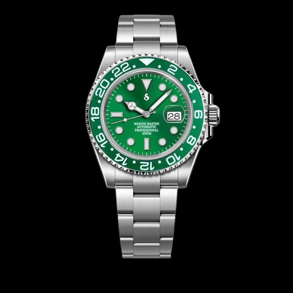 Seiko Mod SubMariner Homage Green Hulk: Precision and Style.