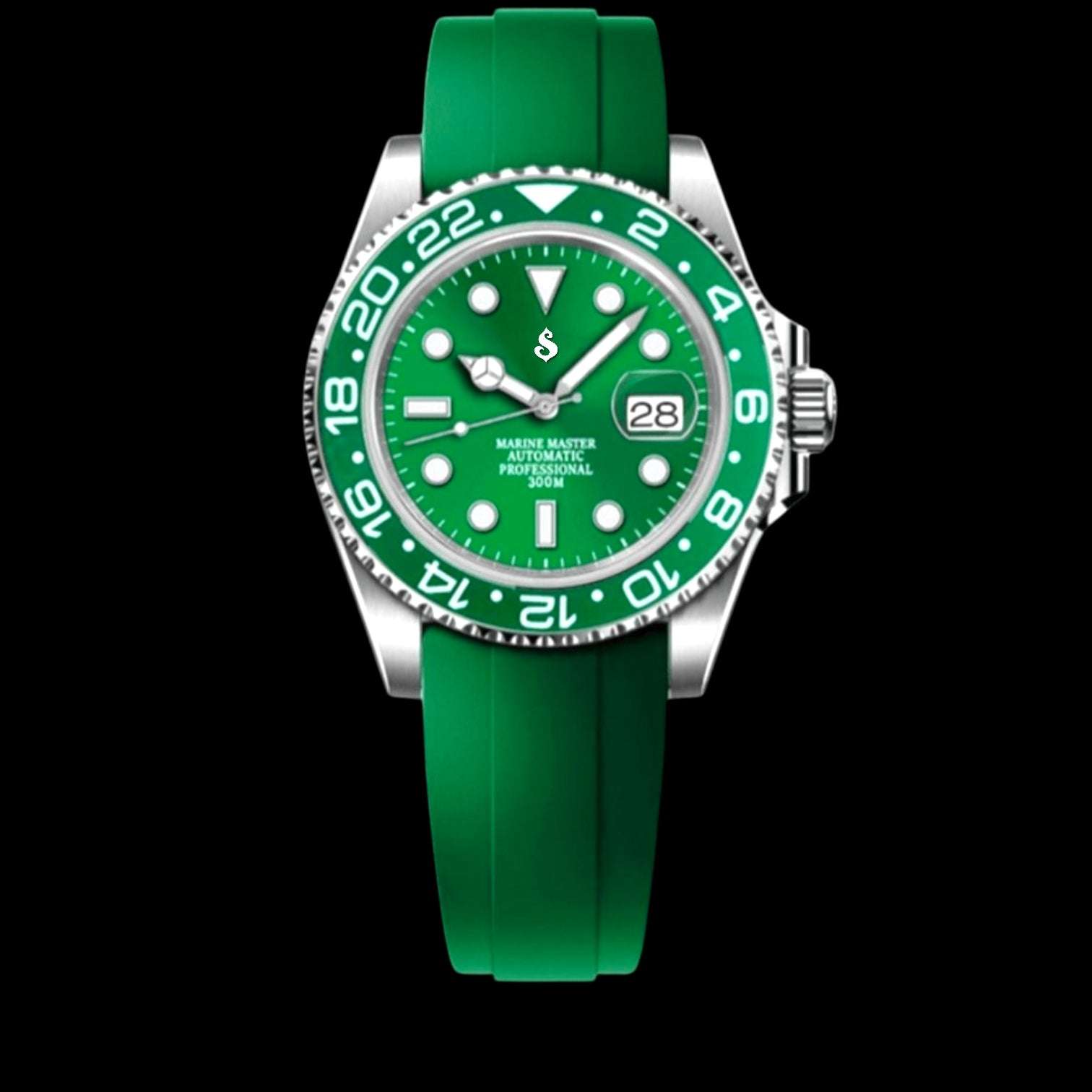 Seiko Mod SubMariner Homage Green Hulk: Precision and Style.