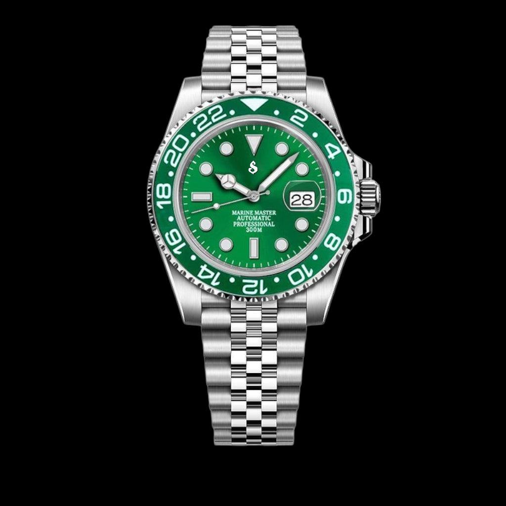 Seiko Mod SubMariner Homage Green Hulk: Precision and Style.