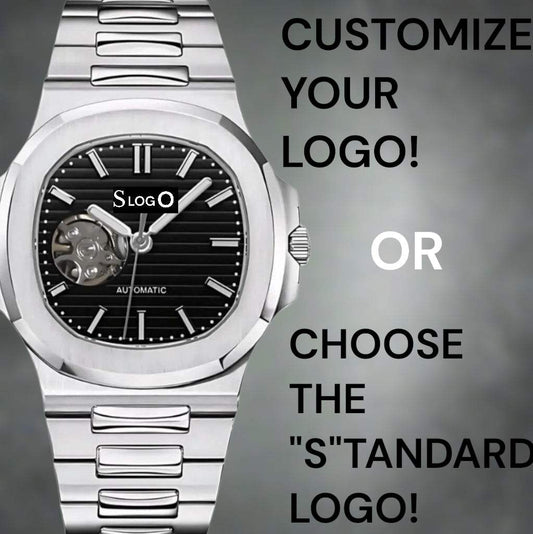 Seiko Mod Custom Nautilus Black Open-Heart Dial - Modtime Creations