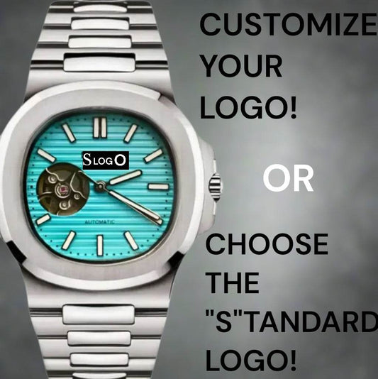 Seiko Mod Nautilus Tiffany Blue Open-Heart Dial watch - Modtime Creations
