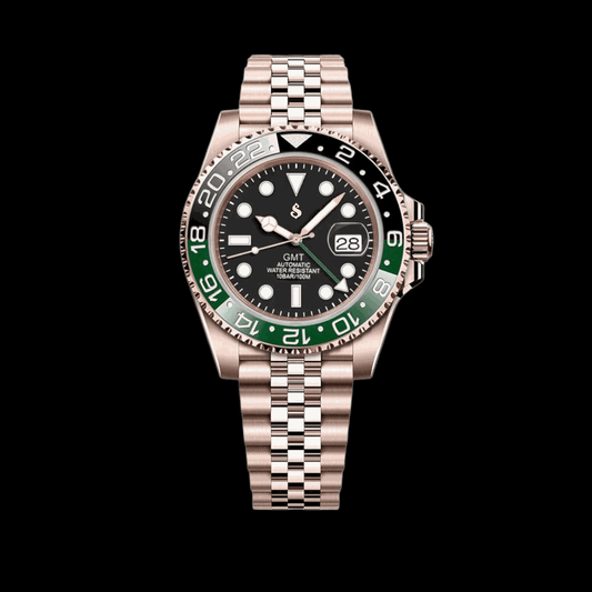 S Mod Rose Gold GMT " Sprite " Series - Modtime - MODTIME