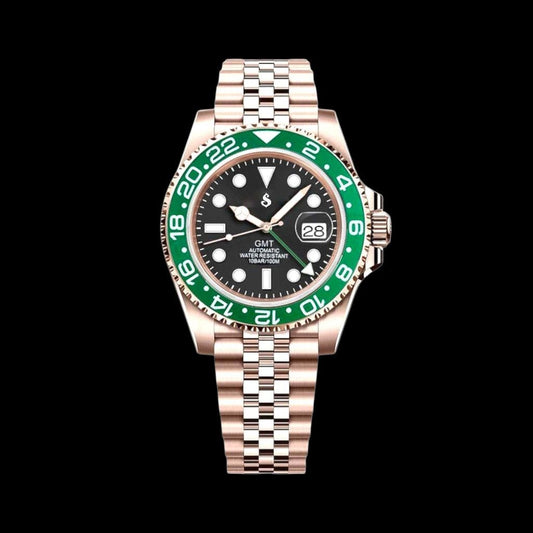 S Mod Rose Gold GMT "Starbucks" Series - Modtime - MODTIME