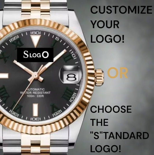 Seiko Mod Rose Gold Date Window Two-Tone Black Roman Numeral