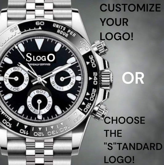 Seiko Mod Daytona aka Seitona Black "Panda" dial Stainless Steel case - Modtime 
