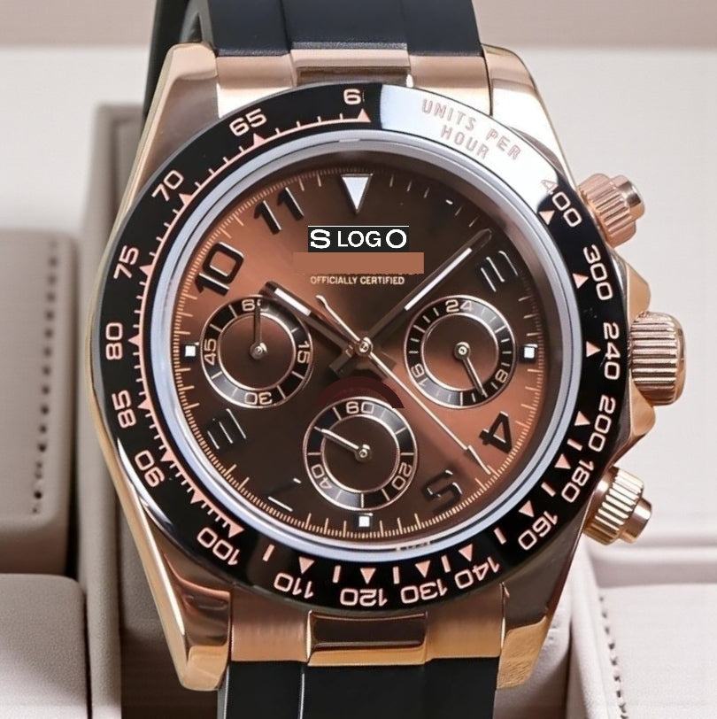 S Mod Seitona Gold case with Chocolate bronze dial - Modtime - MODTIME